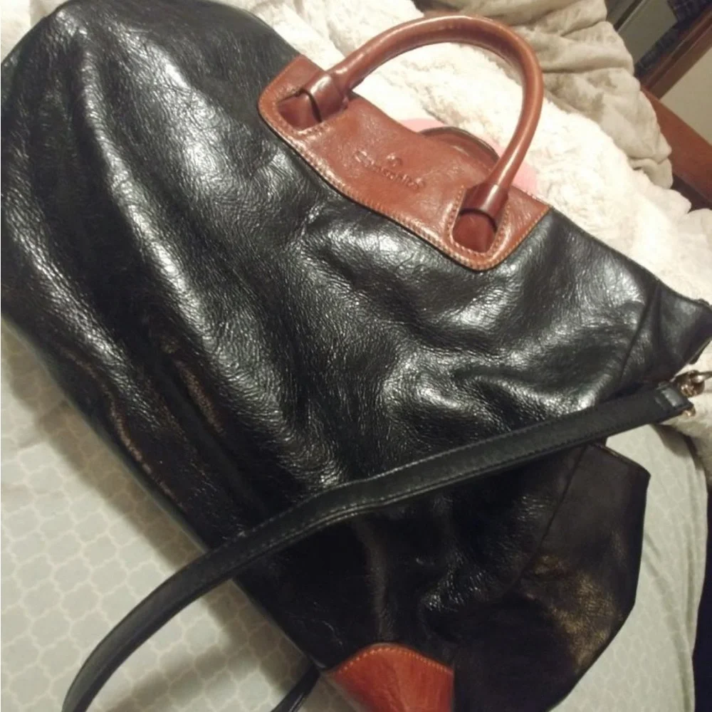 Samsonite Two-Tone Leather Briefcase